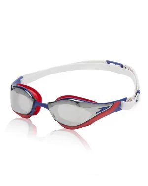 LENTES SPEEDO FASTSKIN PURE FOCUS MIRROR RED-WHITE-BLUE